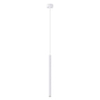 Suspension Arche tube cannelé blanc G9, fin tube cannelé en acier blanc