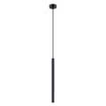 Suspension Arche tube cannelé noir G9, fin tube cannelé en acier noir