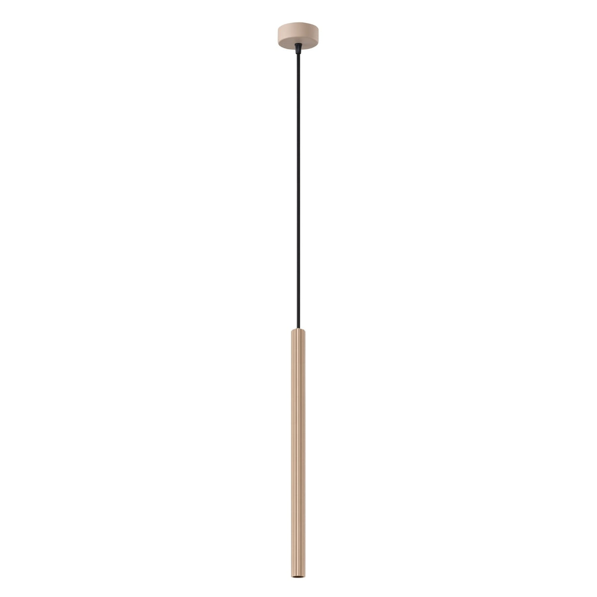 Suspension Arche tube cannelé G9, finition laque taupe