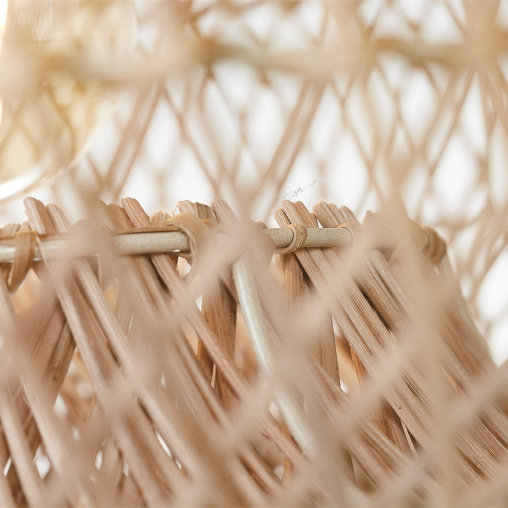 Suspension Arizona bambou naturel 50 cm E27, vue 9