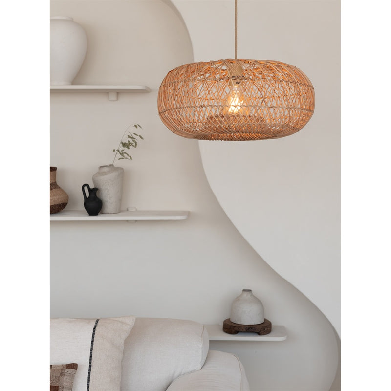 Dimensions Lámpara colgante Arizona bambú natural 50 cm E27