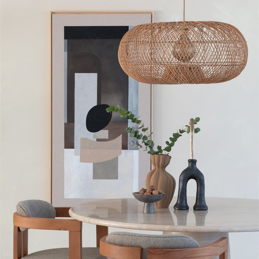 Suspension Arizona bambou naturel 70 cm E27, vue 2
