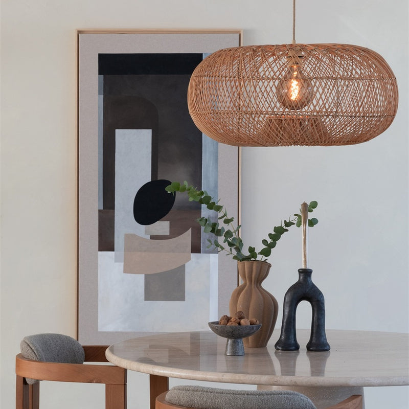 Dimensions Suspension Arizona bambou naturel 70 cm E27