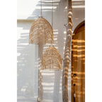 Abat-jour de suspension Bala en rotin naturel 50 cm, vue 4