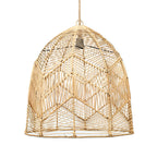 Abat-jour de suspension Bala en rotin naturel 50 cm