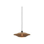 Suspension Bali bambou naturel et noir 44 cm E27