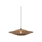 Suspension Bali bambou naturel et noir 87 cm E27