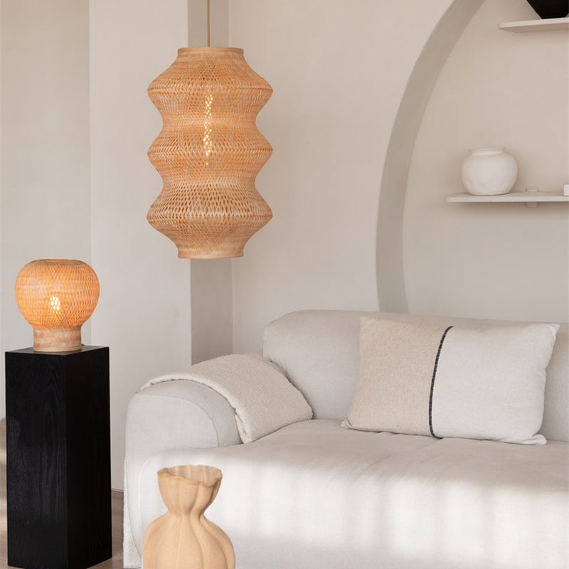 Dimensions Suspension Barbados bambou naturel 40 cm E27