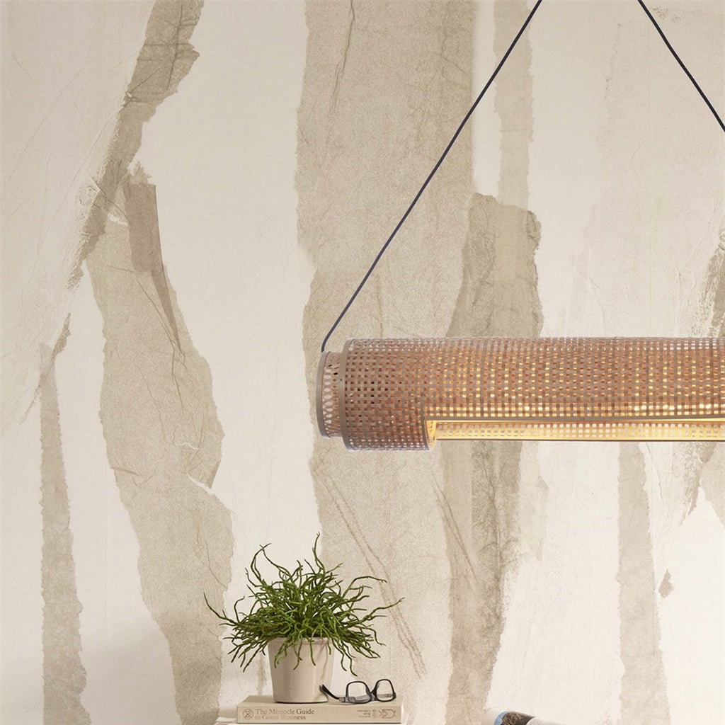 Suspension Bhutan bambou naturel cylindre 85 cm E27, vue 4