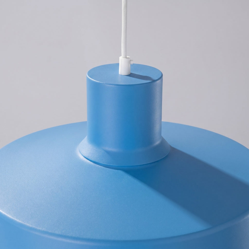 Suspension Bilo métal bleu azur E27, vue 7