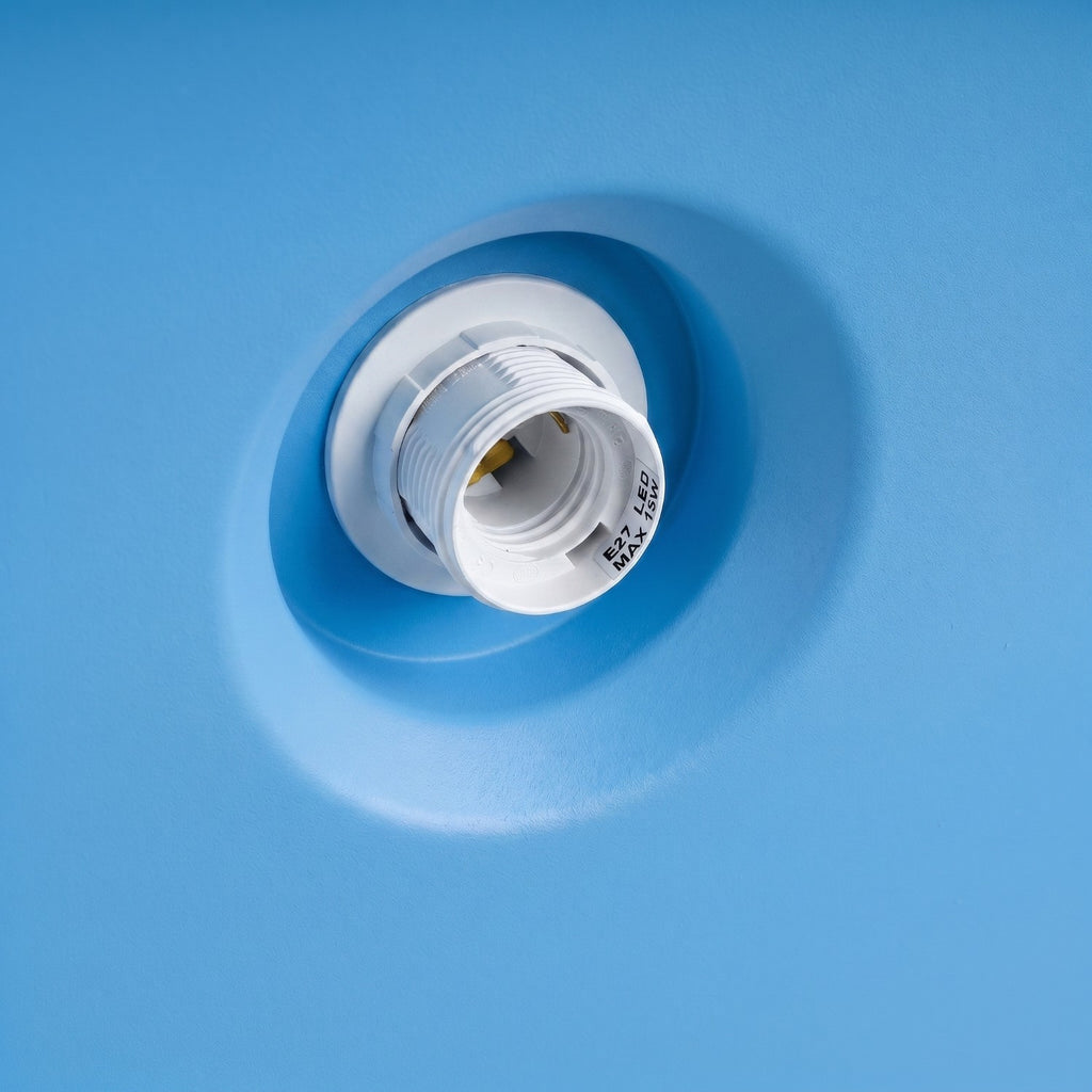 Suspension Bilo métal bleu azur E27, vue 8