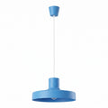 Suspension Bilo métal bleu azur E27