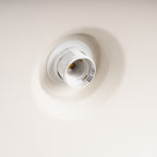 Suspension Bilo métal beige E27, gros plan