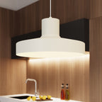 Suspension Bilo métal beige E27 en situation