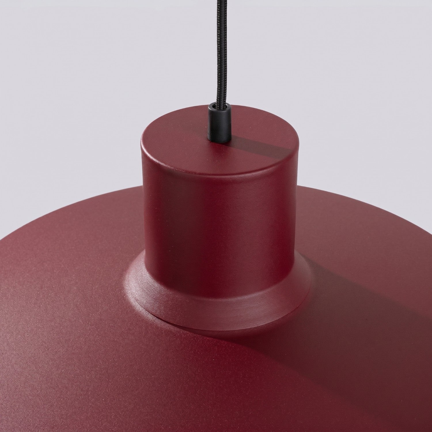 Suspension Bilo métal bordeaux E27, vue 7