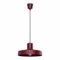 Suspension Bilo métal bordeaux E27