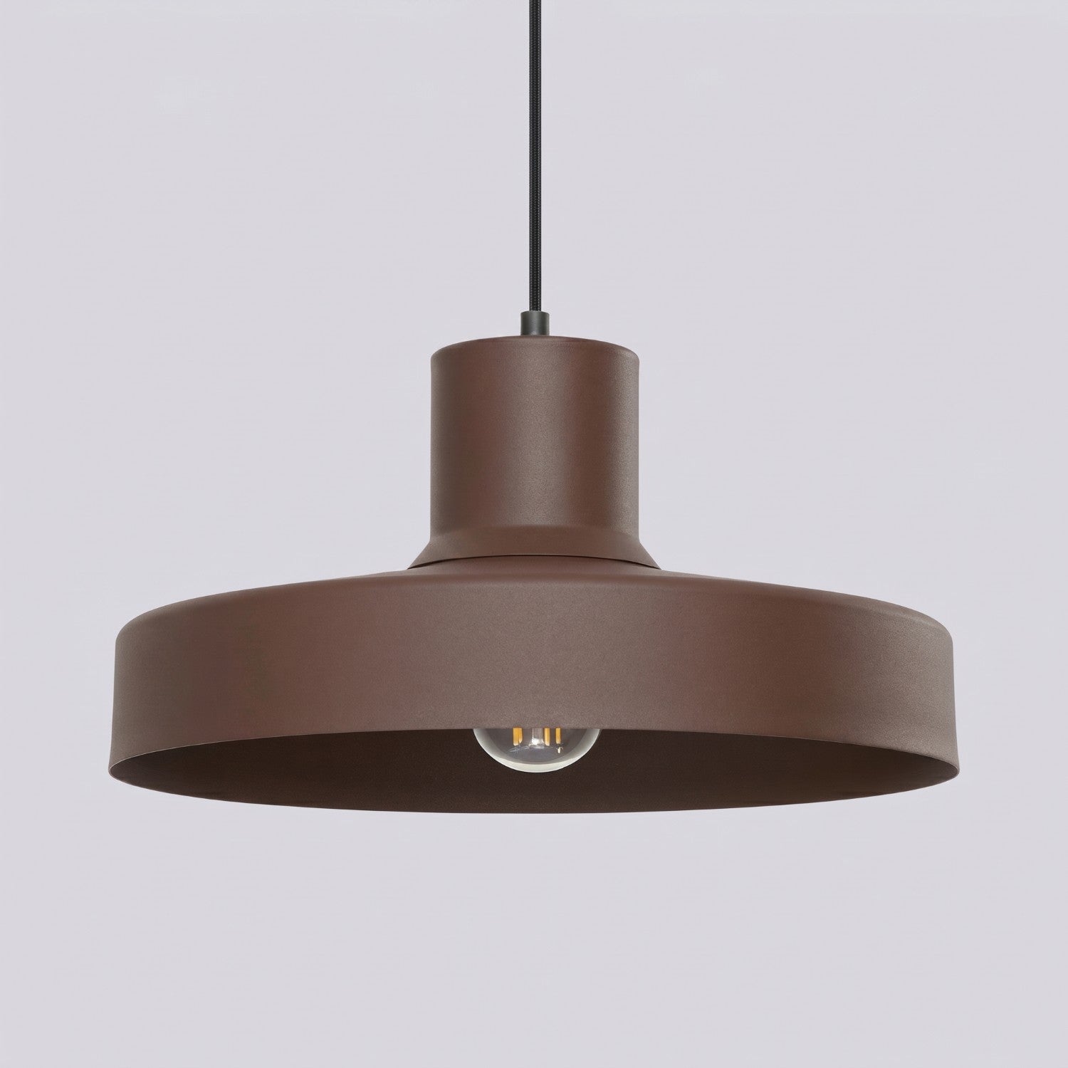 Suspension Bilo métal brun E27, vue 5