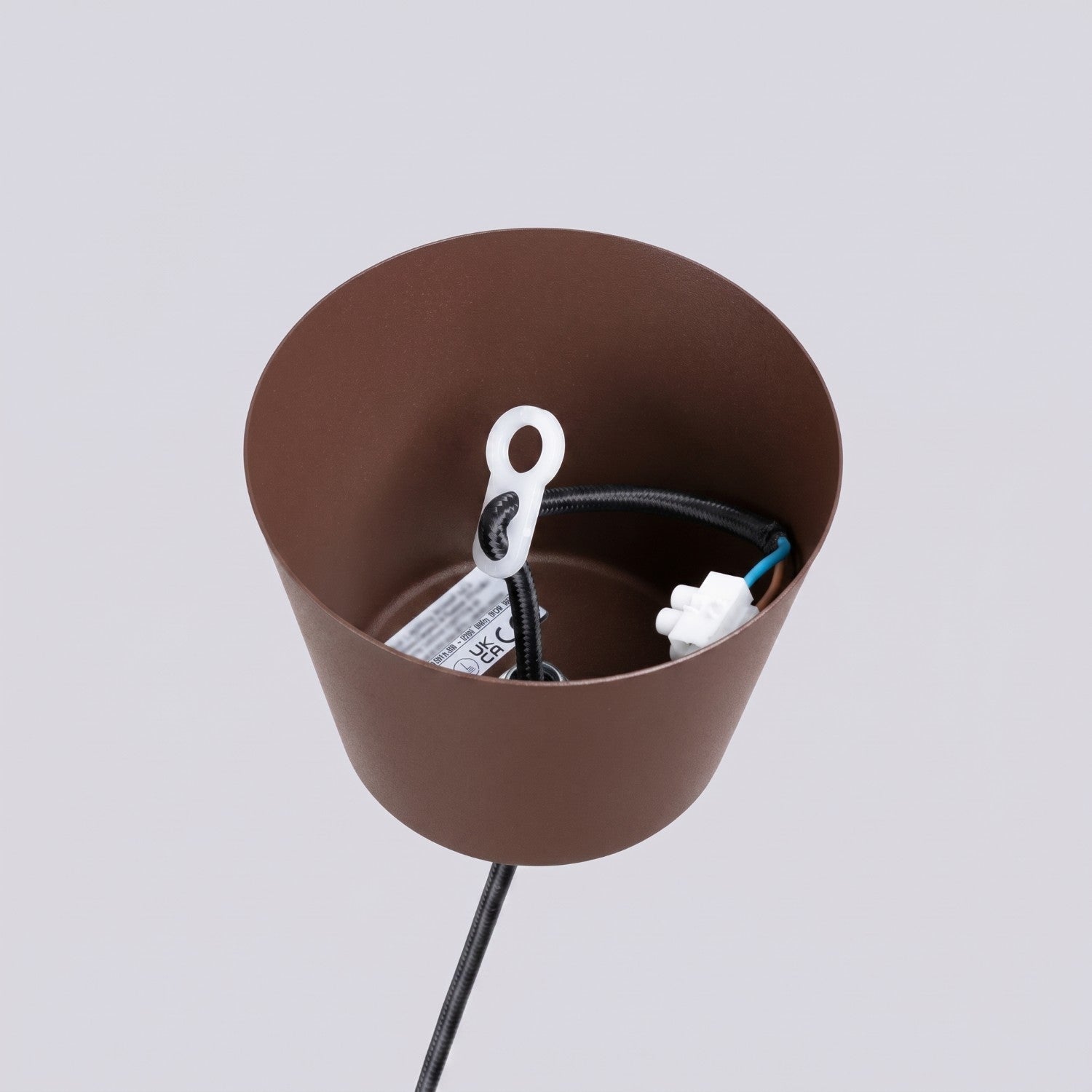 Suspension Bilo métal brun E27, vue 9