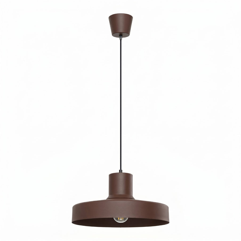 Suspension Bilo métal brun E27