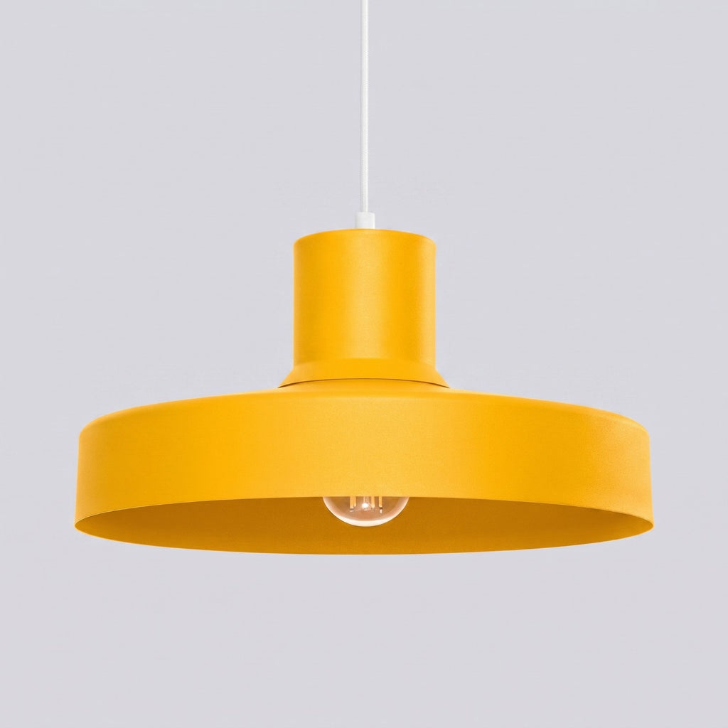 Suspension Bilo métal jaune E27, vue 5