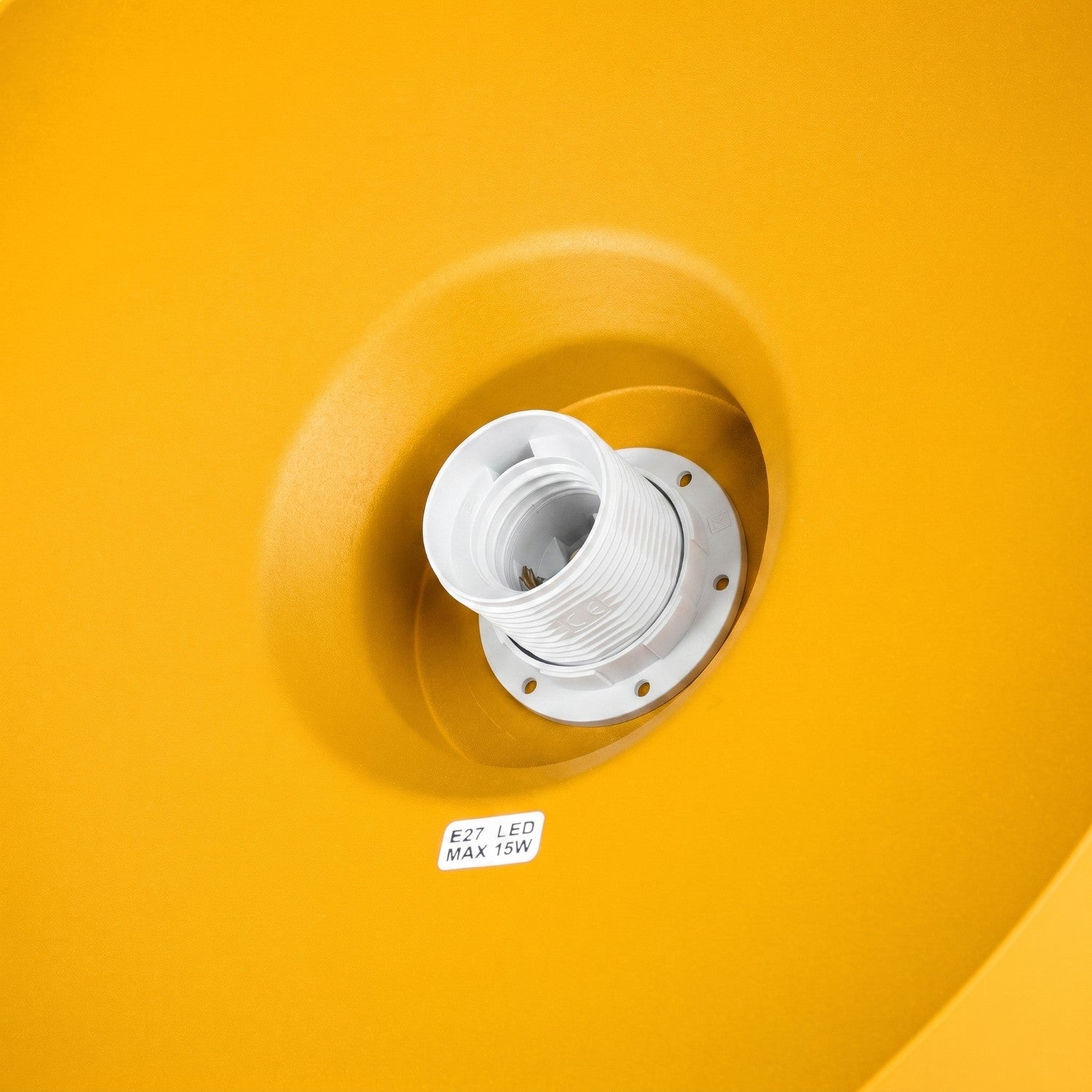 Suspension Bilo métal jaune E27, vue 8