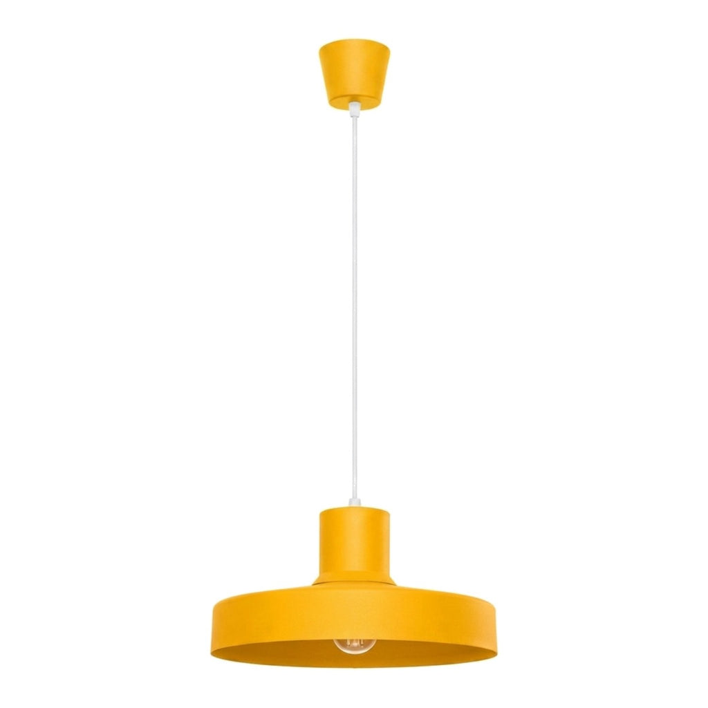 Suspension Bilo métal jaune E27
