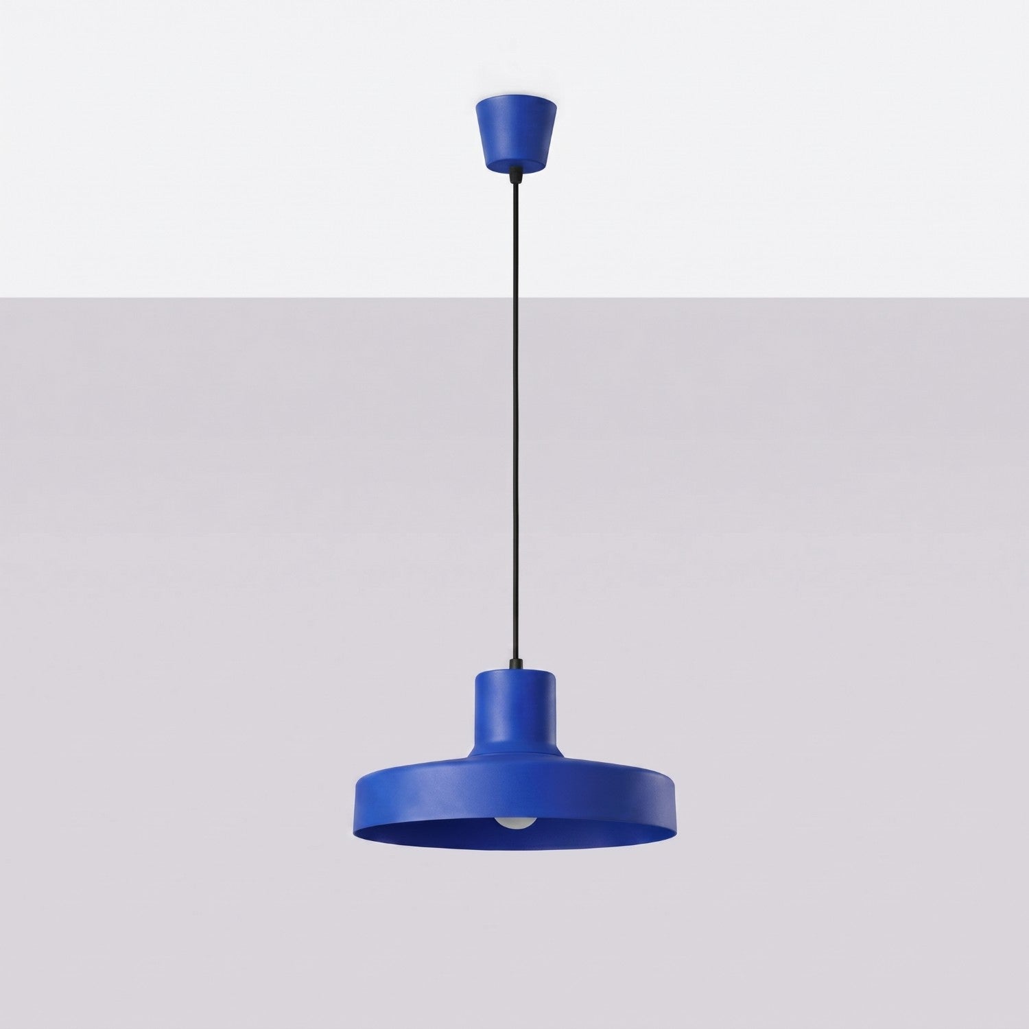 Suspension Bilo métal bleu outremer E27, vue 2