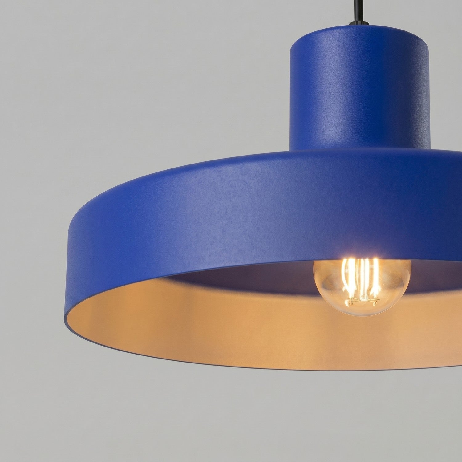Suspension Bilo métal bleu outremer E27, vue 4
