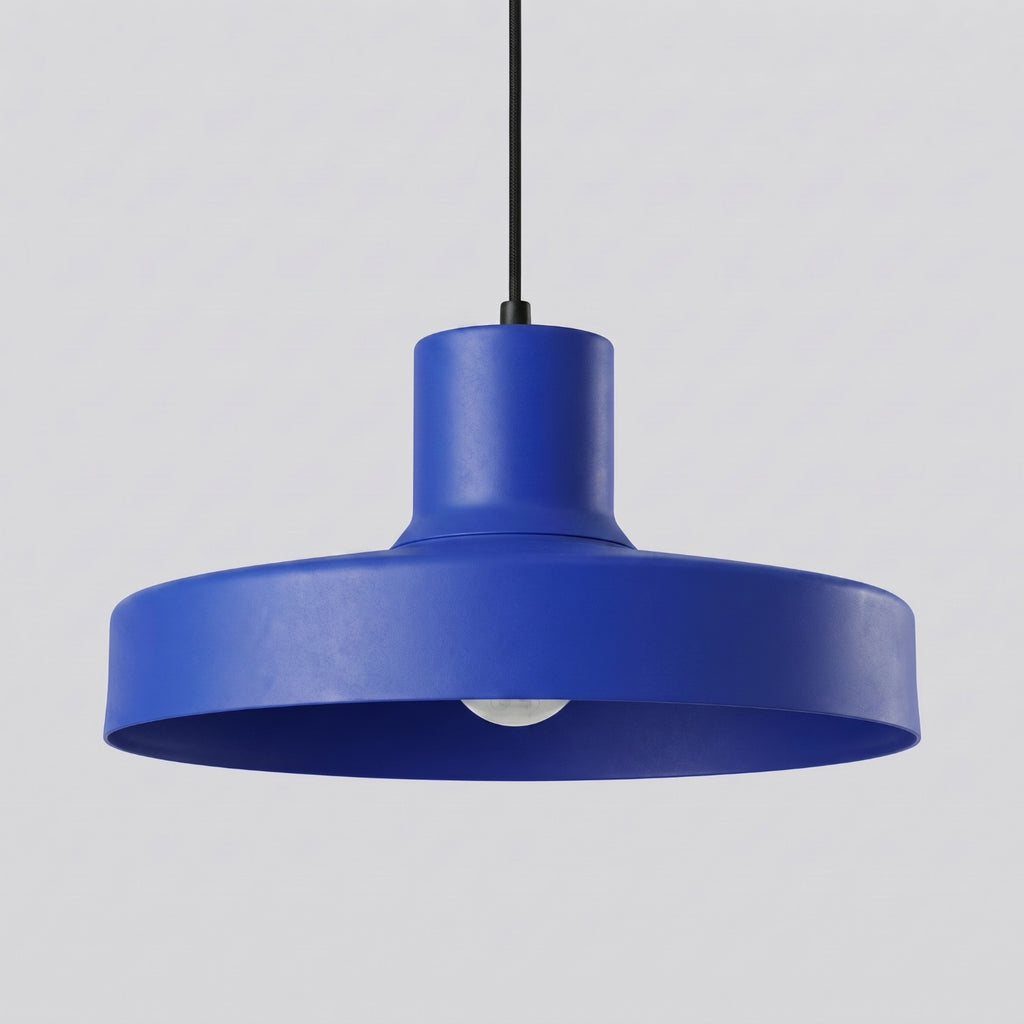 Suspension Bilo métal bleu outremer E27, vue 5