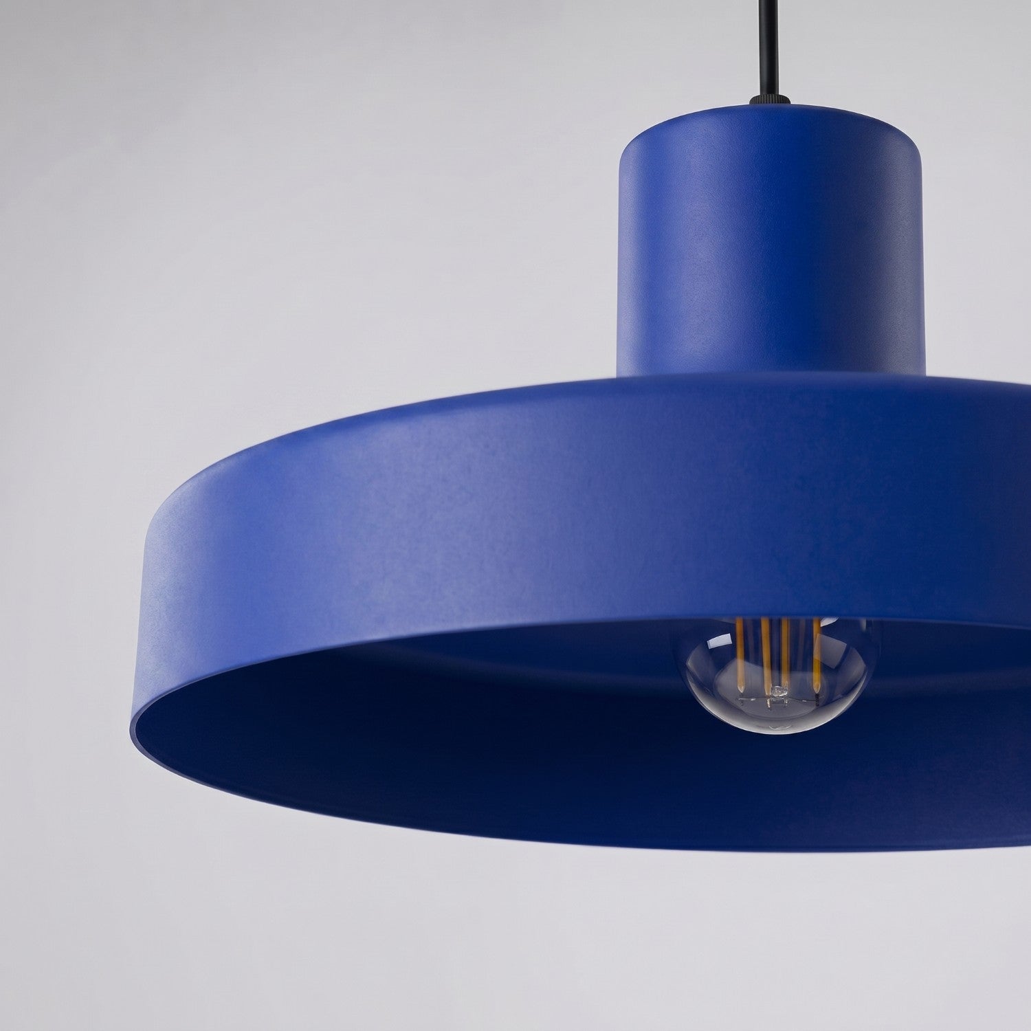Suspension Bilo métal bleu outremer E27, vue 6