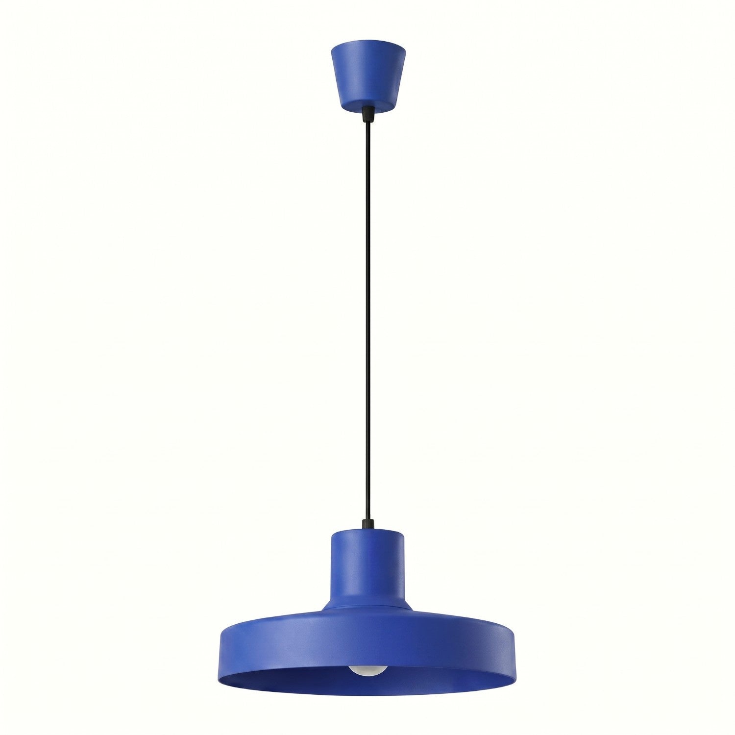 Suspension Bilo métal bleu outremer E27