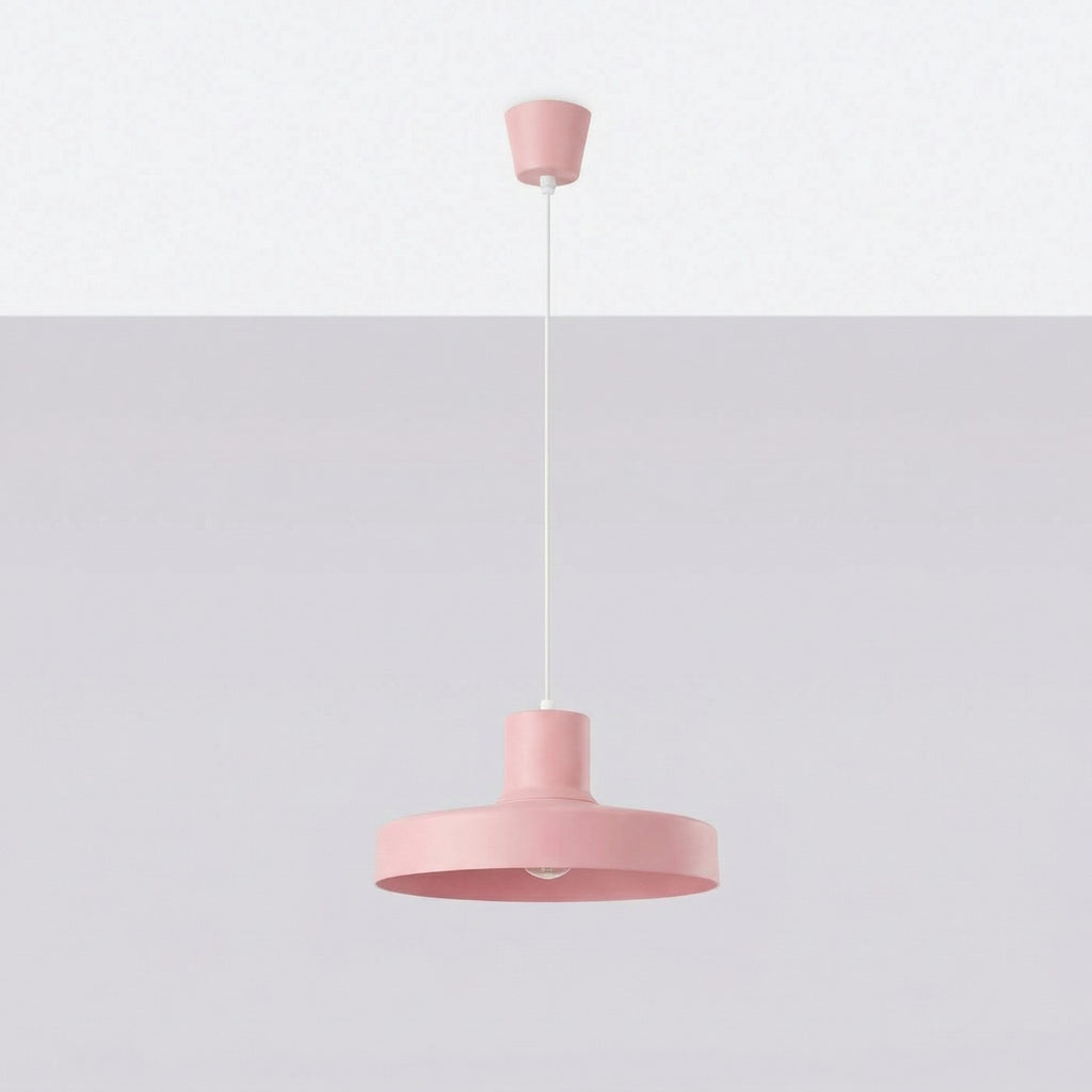 Suspension Bilo métal rose E27, vue 2