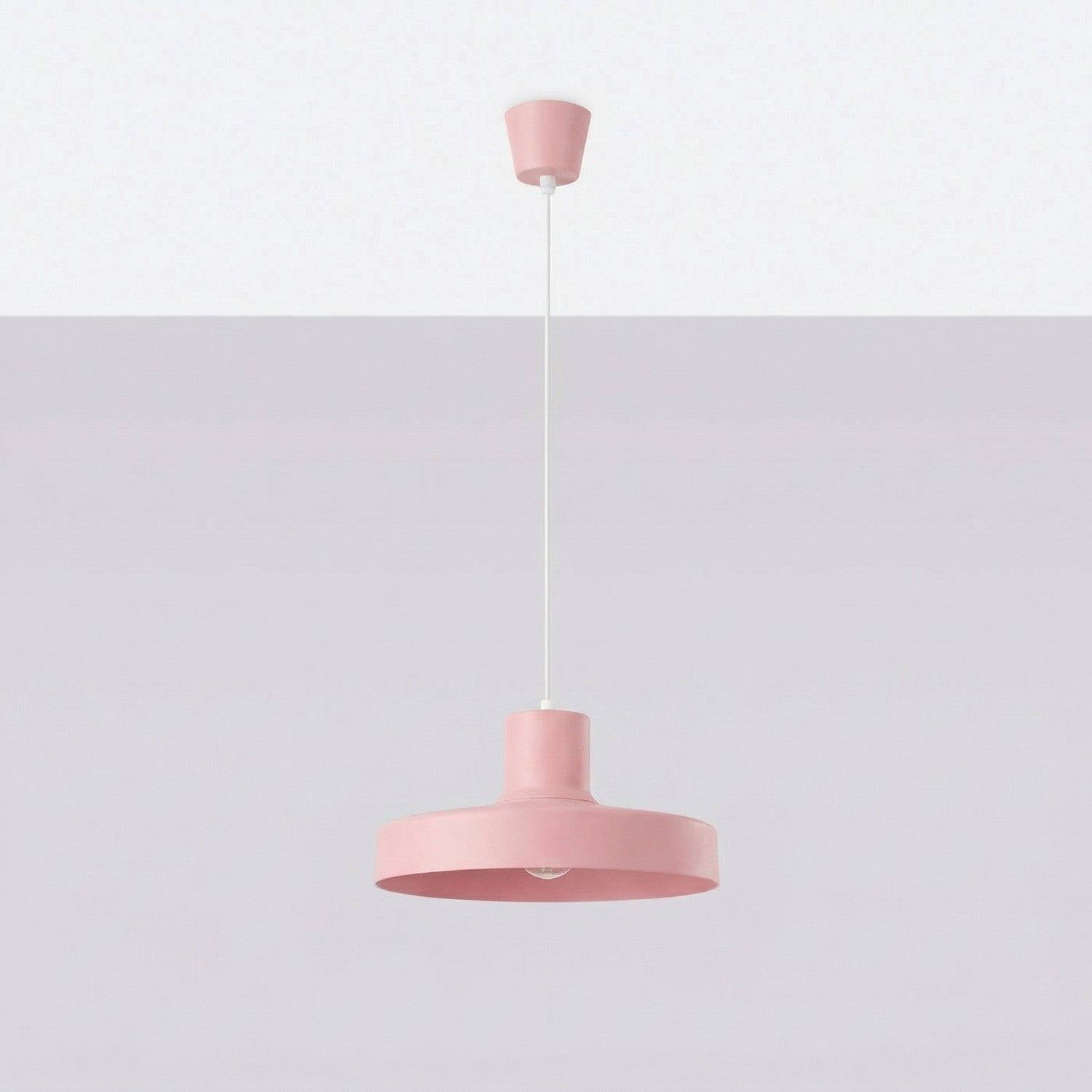 Suspension Bilo métal rose E27, vue 2
