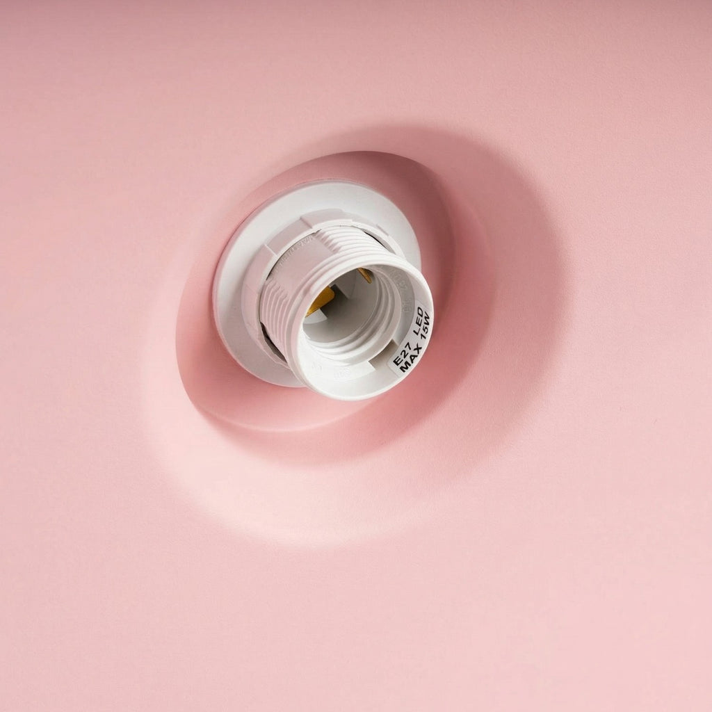 Suspension Bilo métal rose E27, vue 8