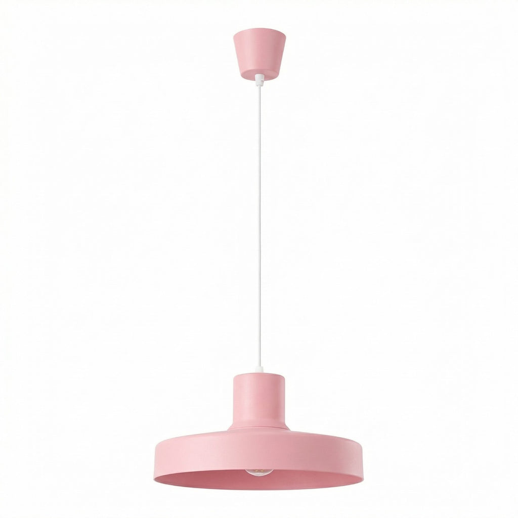 Suspension Bilo métal rose E27