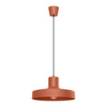 Suspension Bilo métal rouge ocre E27