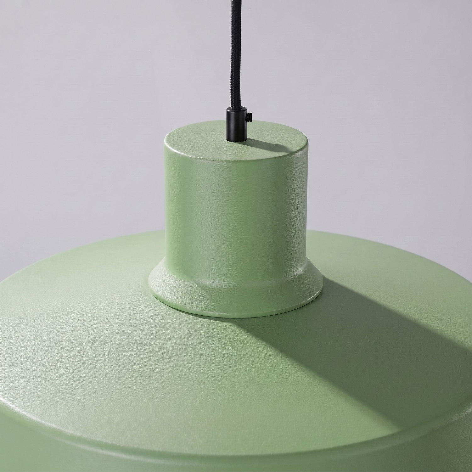 Suspension Bilo métal vert sauge E27, vue 7