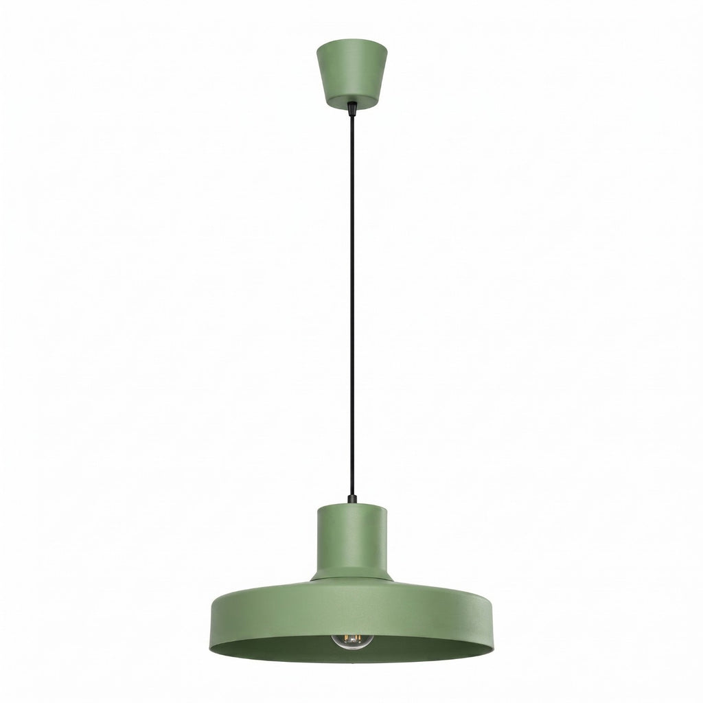 Suspension Bilo métal vert sauge E27