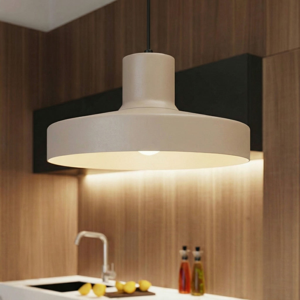 Suspension Bilo métal taupe E27, vue 15