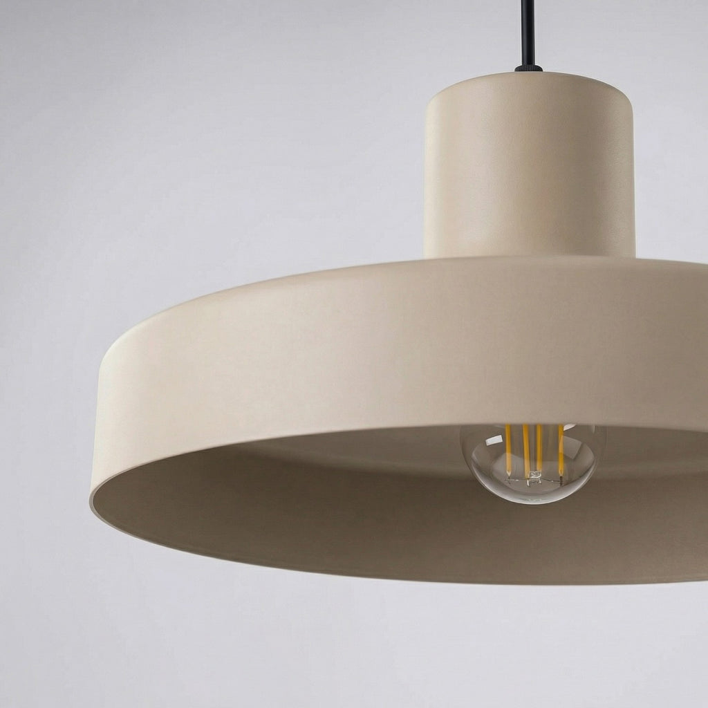 Suspension Bilo métal taupe E27, vue 6