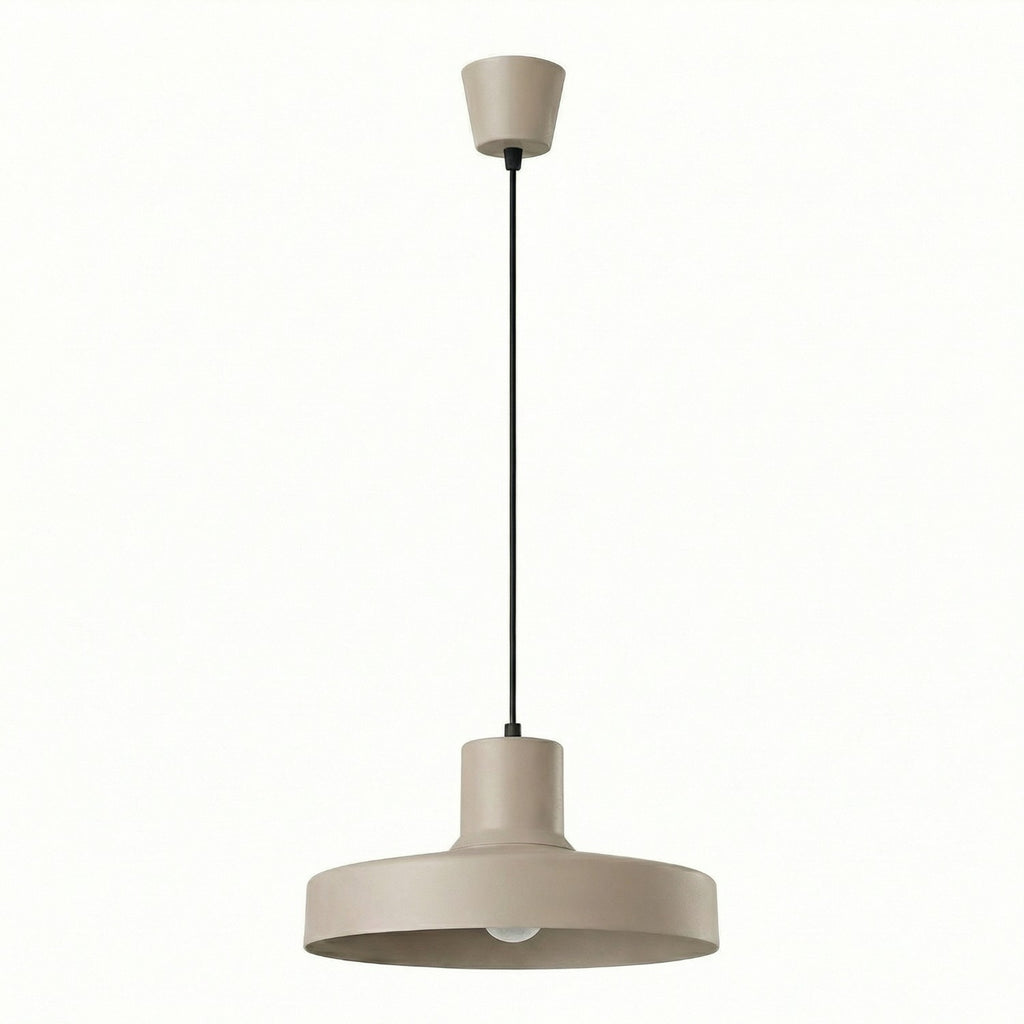 Suspension Bilo métal taupe E27