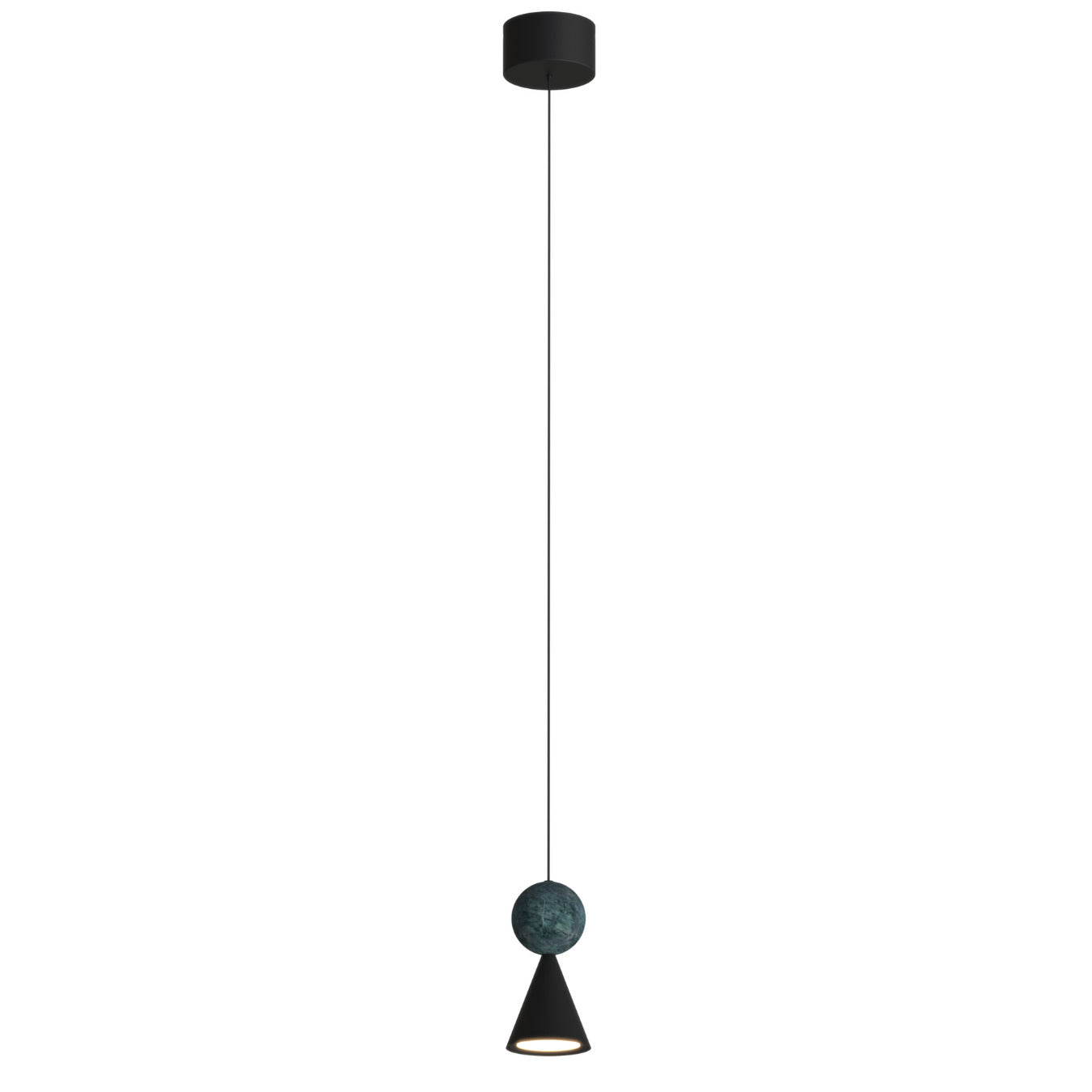 Suspension Bingo malachite noire