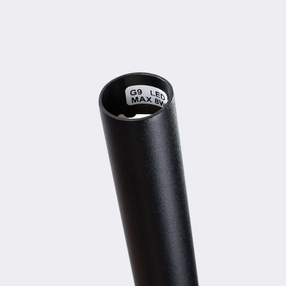 Ouverture basse d'un cône de la suspension Bliss avec le marquage G9 LED 8 W maximum
