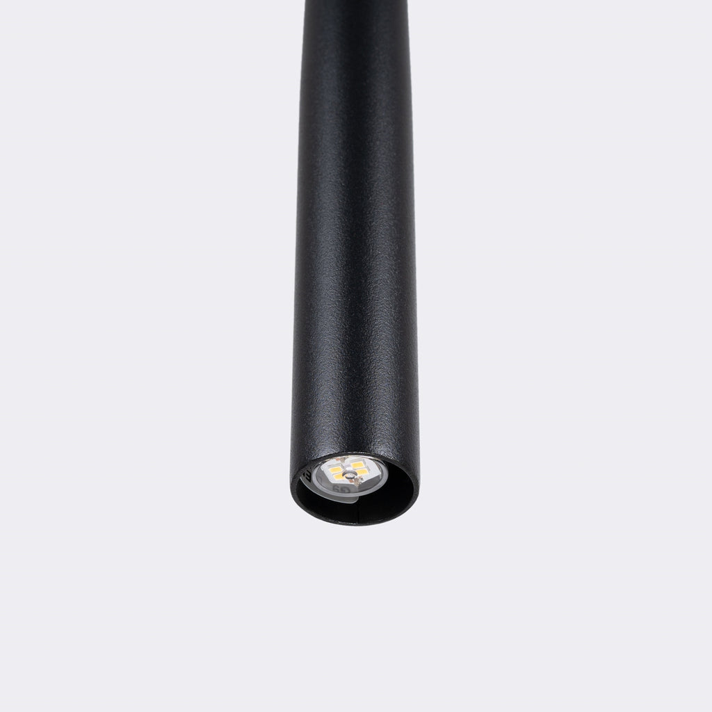 Suspension Bliss métal noir G9, détail de la structure