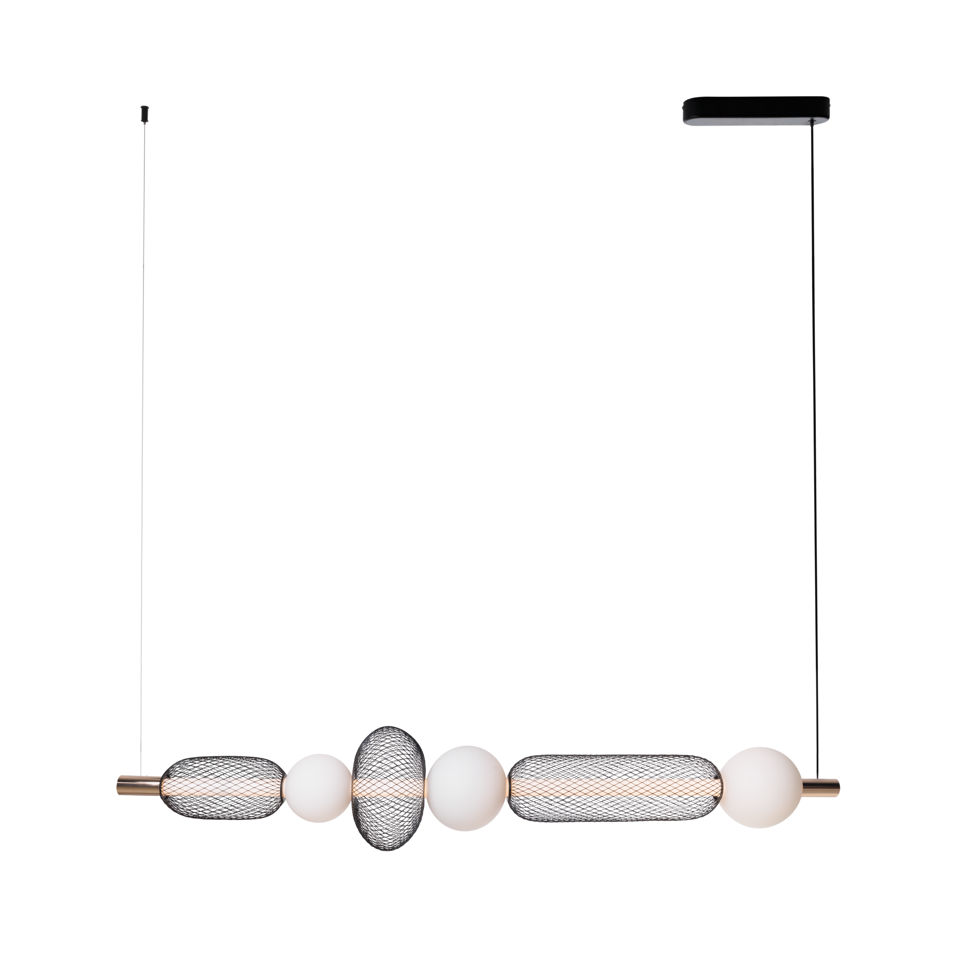 Suspension Bora C linéaire noire