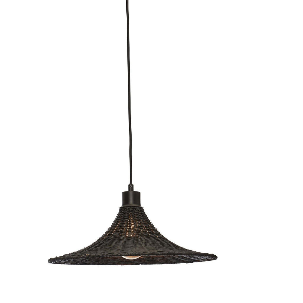 Suspension Borabora bambou noir 40 cm E27, vue 9