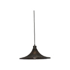 Suspension Borabora bambou noir 40 cm E27