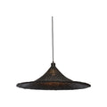 Suspension Borabora bambou noir 70 cm E27