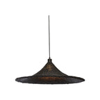 Suspension Borabora bambou noir 70 cm E27