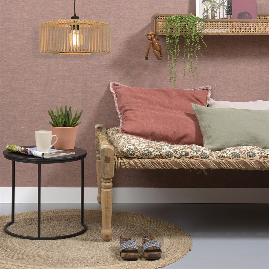 Suspension Bromo bambou naturel 40 cm E27, vue 5